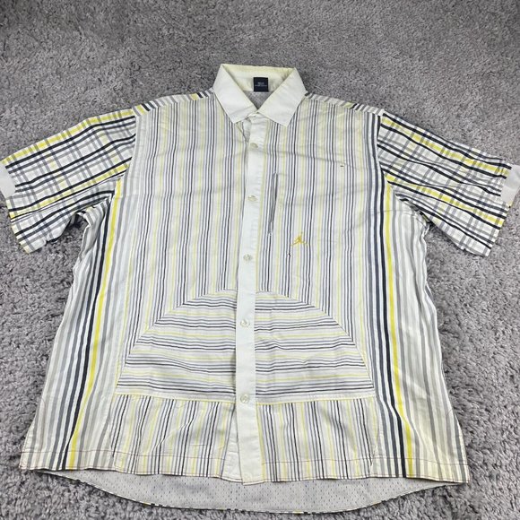 Nike Air Jordan Retro 2005 20th Anniversary 85-05 S/S Shirt XXL Button-Up Stripe - Picture 2 of 16